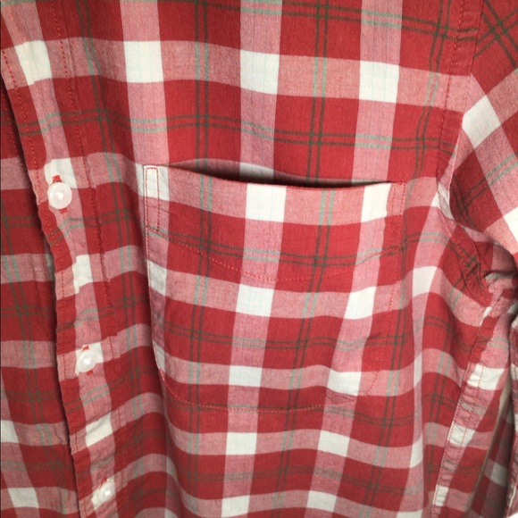 J. Crew Checkered Gingham Secret Wash Button Down - Picture 3 of 5